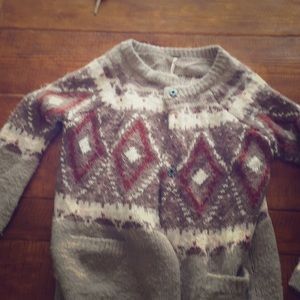 Fair isle freepeople cardigan